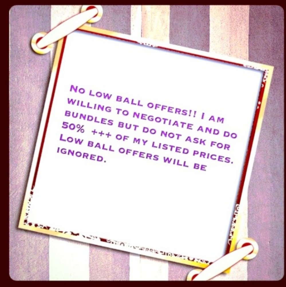 Please No Low Ball Offers